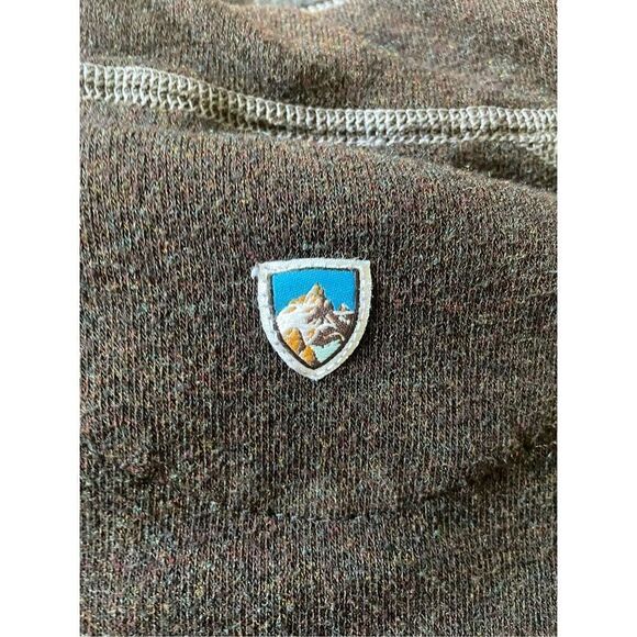 KUHL Revel 1/4 Zip Sweater Fleece Jacket Pullover Medium Olive Green & Charcoal - Picture 9 of 9